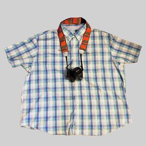 Men's 3X Izod Saltwater button-down short-sleeve shirt